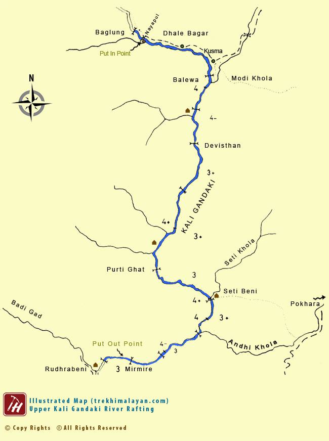 Kali River Map